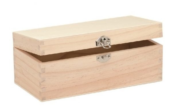 Coffre Au Trésor En Bois Style Vintage - Dimensions 16 X 12,5 X 9 Cm, Avec Boucle En Alliage - Pour Rangement Ou Décoration, Cadeau Original