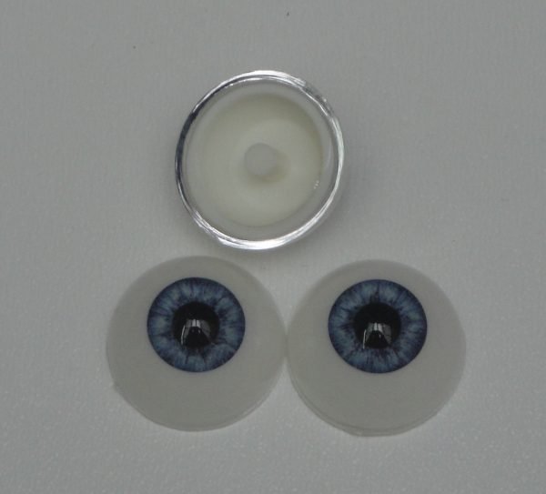 Lot de 3 paires de yeux bleu 20mm